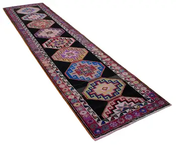 87x330 Cm Multicolor Handmade Boho Runner Rugs-3x11 Ft
87x330 Cm Multicolor Handmade Boho Runner Rugs-3x11 Ft