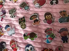 CA689 41 unids/set animales mundo del zoológico lindos adhesivos para juguetes de niño impermeables pegatinas para decoración de monopatín de equipaje DIY para ordenador portátil