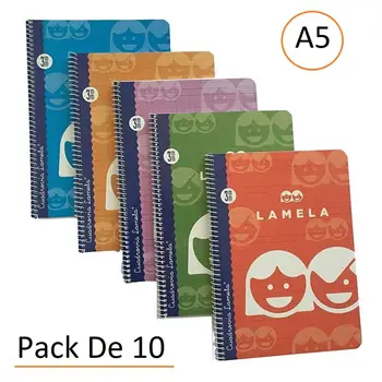 Notepad wire helix-Notebook Size A5-40 Leaves, 3 MM, colores Assorted (10 Pack Notebooks)
Notepad wire helix-Notebook Size A5-40 Leaves, 3 MM, colores Assorted (10 Pack Notebooks)