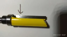 Plantilla de vástago de 8mm para carpintería, broca de enrutador, broca, fresa escariadora recta, recortadora de limpieza, cortador de espiga embellecedor empotrado, 1 ud.