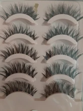 Pestañas postizas largas y gruesas, naturales, hechas a mano, pestañas postizas entrecruzadas, extensión de pestañas blandas, herramientas de maquillaje de belleza, 5 pares