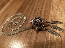 Collar de atrapasueños de aleación o acero inoxidable para mujer, collar de atrapasueños con pluma étnica Bohemia para Yoga, Mandala indio, Lotus, atrapasueños