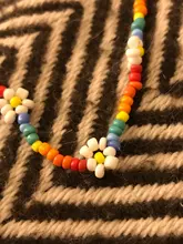 HangZhi-flores acrílicas de Margarita para mujer y niña, dulces y coloridas, coreanas, bohemio con cuentas collares de clavícula, joyería 2020