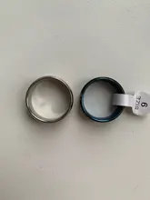 Letdiffery-anillos con surcos Negro Azul, anillos de acero inoxidable Midi para hombre, Charm, joyería para hombre, Dropshipping, gran oferta