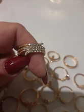 Tocona, 17 unids/set de lujo de cristal claro piedra conjuntos de anillos de boda para hombres y mujeres de la gota de agua flores el sol Geoemtric de joyería 8920