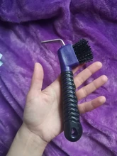 Gancho antideslizante para pezuña de caballo, con cepillo, agarre suave, producto para el cuidado de los animales de granja, para el cuidado de los caballos (Color aleatorio)