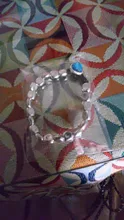 Anslow-pulsera de cristal rosa y azul para mujer, nuevo diseño hecho a mano, cuerda de envoltura, cuentas, regalo, joyería para mujer, LOW0735LB