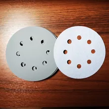 Alguien nuevo 10 unids/set 125mm 5 /5 pulgadas discos de lijado 8 agujeros papel de lija almohadillas de gancho y bucle abrasivo sander papel para herramientas de pulido