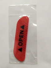 4 unids/set Puerta de coche pegatinas Universal de la seguridad advertencia Mark abierto alta reflectante cinta de la bici de la motocicleta pegatina para casco