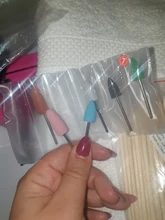 HYTOOS 6 unids/set del clavo de silicona brocas 3/32 Rotary Burr manicura Bits accesorios de taladro Dental y pedicura herramientas de pulido