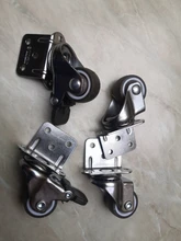 4 Uds muebles ruedas suave giratorio de goma rueda bastante de ruedas para Carro de bebé ruedas para cama hogar accesorio