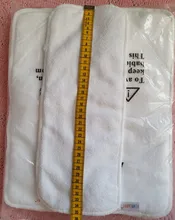 Alvababy-3 insertos de capas de microfibra, 80% poliéster y 20% poliamida absorbente (10 unids/lote)
