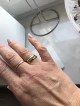 SHOUMAN-anillos de acero inoxidable con cristal para hombre y mujer, Color dorado, para boda, abalorio de nombre personalizado, regalo