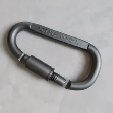 Lixada-mosquetón de aleación de aluminio para escalada al aire libre, mosquetón para acampar, Tornillo de gancho de bloqueo, hebilla en D, llavero, varias herramientas