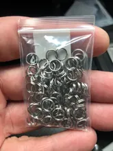 100 unids/lote 5-15mm abierto de acero inoxidable doble salto anillos para DIY clave doble conectores de anillos partidos para la fabricación de la joyería