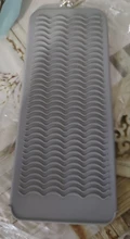 Esterilla de viaje de silicona resistente al calor, bolsa para rizar el pelo, plancha, multifunción, antideslizante, plana, Herramienta de Peinado