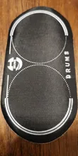 Parche de Pedal doble EQ, parche de tambor de bajos, Protector de almohadilla de tambor para piezas de tambor, accesorios de instrumentos de percusión, 12,8x6,5 cm