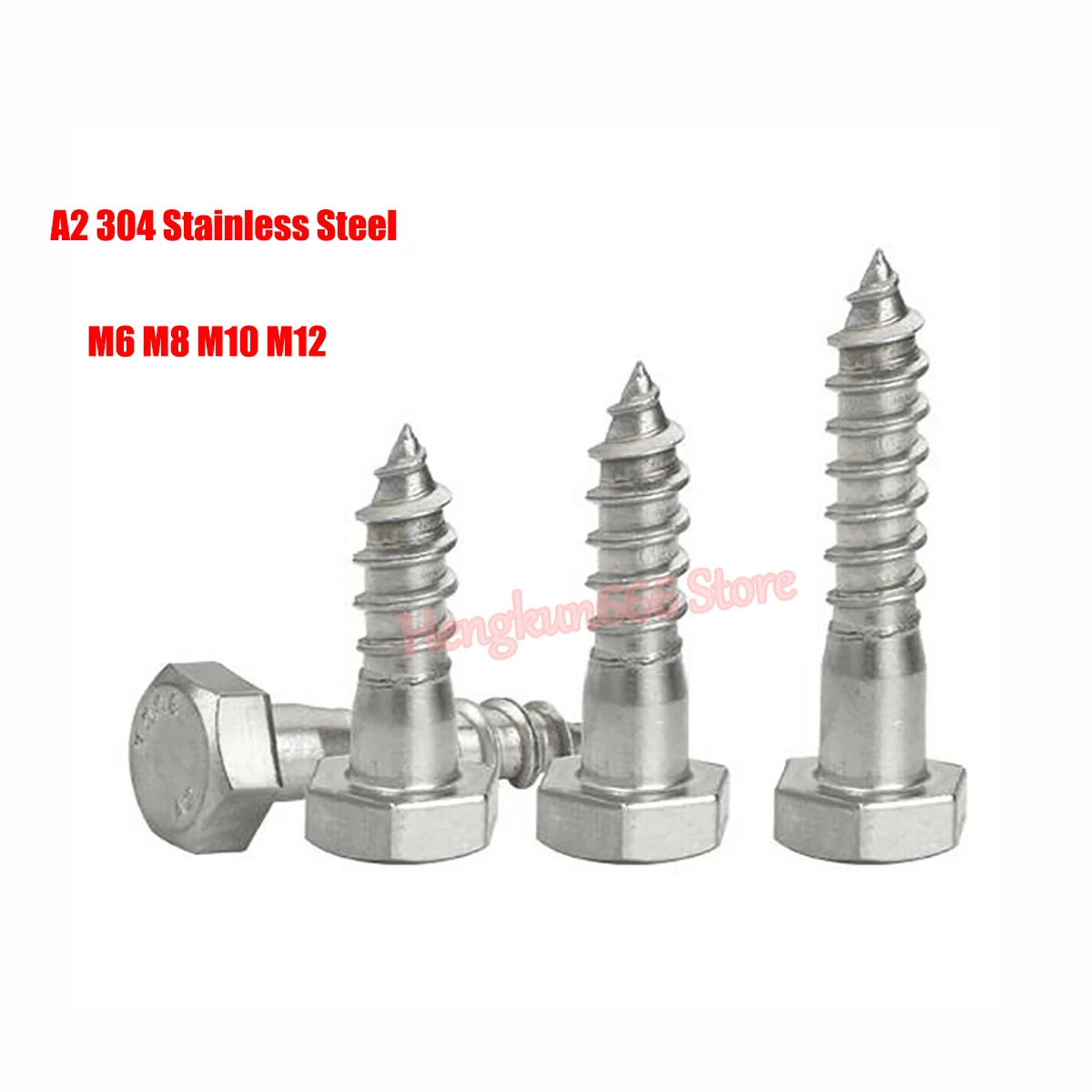 

M6 M8 M10 M12 External Hex Hexagon Head Self Tapping Screw Wood Screws Hex Head Lag Bolts A2 304 Stainless Steel