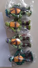 2020 nueva PVC 12CM figuras de Anime Leonardo Donatello Miguel Ángel Raphael modelo de figuras de acción juguete de tortugas