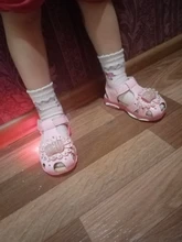 Bebés, niños, sandalias luminosas con luz LED de flores zapatos brillantes de suela blanda para niñas sandalias para bebés