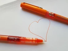 Pluma de tinta líquida con punta de aguja, bolígrafo de escritura a base de agua para escuela, papelería, suministros de oficina, 0,5 mm, BX-V5, 1 ud.
