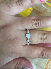 Moda Coreana de cuerda elástica perla anillo Simple elegante mujer en forma de corazón de oro anillo encantador mujeres regalo para niñas, joyería