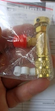 Válvula de seguridad líquida de alta calidad, refrigerante de aire acondicionado R410A R22, adaptador de seguridad de 1/4 pulgadas, partes de herramientas manuales Cn(origin), HOWHI