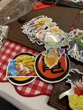 Juguete de Dragon Ball impermeable para niños, pegatina mixta para patinete, bicicleta, portátil, bolsa de viaje, divertido, 50/100 Uds.