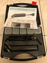 Máquina profesional de reparación de parachoques de coche, grapadora caliente, sistema de reparación de plástico, soldadura, juego de herramientas de reparación de garaje de automóviles con funda