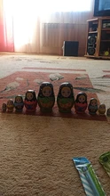 Juego de muñecas de anidación de Color, muñeca Matryoshka rusa pintada, Artesanías hechas a mano muñecas rusas de anidación, muñeca de juguete para niña, venta al por mayor