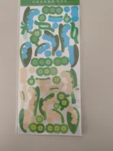 Pegatinas de flores de dibujos animados para mascotas, pegatinas bonitas de Corea Ins, láser brillante, papelería para teléfono móvil, adhesivo decorativo artesanal, 1 Uds.