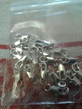Conectores de joyería de cobre chapados en oro y plata de 20p, hebilla, cierres de langosta con anillo de salto, cuentas, engarce, cadena a presión para collar