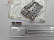 Conector rápido de cableado universal, mini conectores SPL-1/2/3/4 de cables de doble cabeza, en bloque de terminales de conducción de empuje hacia dentro, con lámpara LED