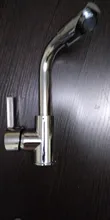 Grifo de aleación de Zinc montado en cubierta para lavabo de baño y cocina, grifos de resistencia a la corrosión con mango giratorio de un solo orificio, 1 unidad