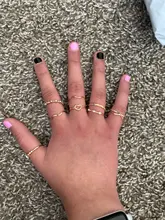 Wuckalo-Conjunto de anillo de tejido torcido redondo para mujer, joyería femenina, anillos de dedo nudillo clásicos elegantes para mujer 2021