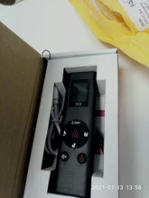 Medidor de distancia láser Digital inteligente, telémetro portátil de carga USB, minimedidor de Medición de distancia portátil, 40M, novedad