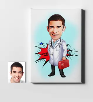 

Personalized Mr Emergency Medical Technician Cartoon Canvas Table (50x70 cm.) 1