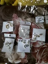 Juego de 5 pares de pendientes de Clip de estilo coreano, pendientes de Clip geométricos de estilo Simple sin perforaciones