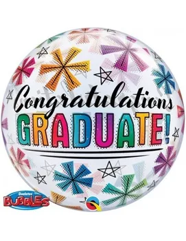 Balloon Congratulations Graduate Stars Bubble 55cm
Balloon Congratulations Graduate Stars Bubble 55cm