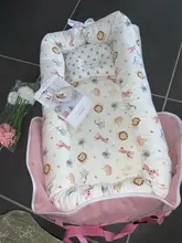 Cuna de algodón para bebé, cesta para recién nacido, cuna portátil para bebé, cojín de cuna de viaje para niño y niña