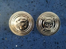 50 Uds de Bitcoin tesoro de oro monedas capitán pirata fiesta Cofre del Tesoro pirata niño tesoro pecho Moneda de dinero