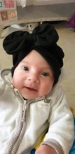 Sombreros de turbante para niñas pequeñas, gorros con nudo, accesorios para el cabello, foto de niños
