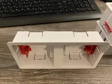 2-Gang Dry-Lining-Box Switch-Box Cassette Gypsum-Board Wall-Socket Coswall Plasterboad-Drywall