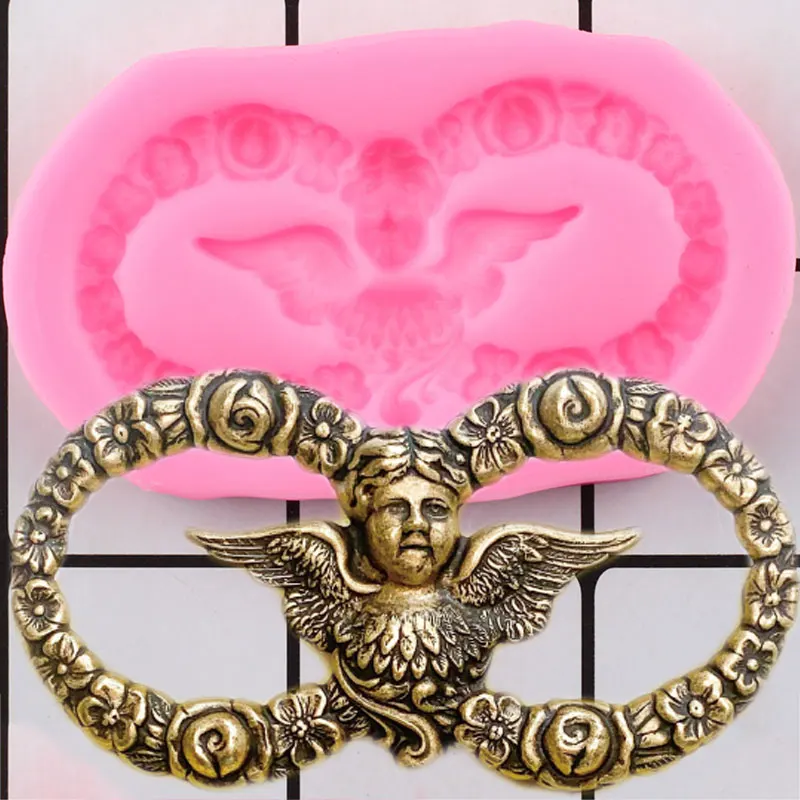 

Angel Silicone Mold Sugarcraft Fondant Cake Decorating Tools Polymer Clay Molds Chocolate Gumpaste Moulds Candy Mould