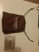 GENODERN-monedero corto de cuero de vaca para hombre, diseño de telas combinadas, billetera de cuero genuino, marrón