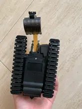 2,4G RC excavadora eléctrica Mini buldózer con Control remoto 1:24 Aleación de plástico de ingeniería de camión y coche volquete grúa vehículo juguete para niño