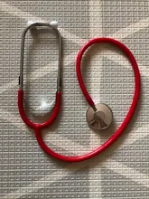 Estetoscopio de un solo lado EMT, estetoscopio clínico portátil, equipo médico de auscultación, herramienta médica, 1 ud.