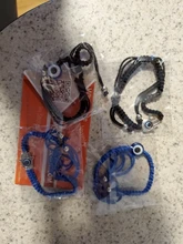 Tortuga elefante mano de Hamsa maldito azul ojo colgante de cuentas de vidrio rojo de la suerte cuerda trenzada pulsera de cadena para las mujeres los hombres con buena suerte