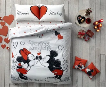 100% Cotton Licensed Minnie & Mickey Perfect Match Double Duvet Bedding Duvet Cover Set for kids children toddler, boy or girl
100% Cotton Licensed Minnie & Mickey Perfect Match Double Duvet Bedding Duvet Cover Set for kids children toddler, boy or girl