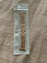 Correa de acero inoxidable para Apple Watch SE 6 5 4, banda de 40mm y 44mm, pulsera de eslabones de Metal para iwatch Series 1, 2, 3, 42mm y 38mm